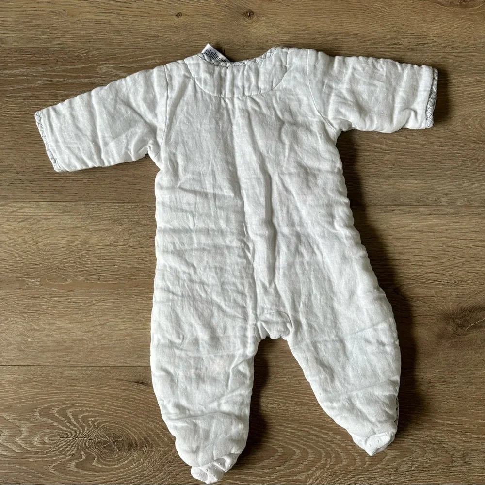 Baby GAP 100% Linen White One Piece up to 3 Months